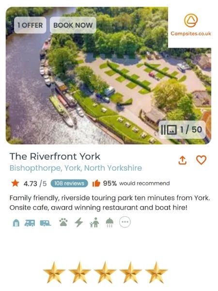 campervan site near york