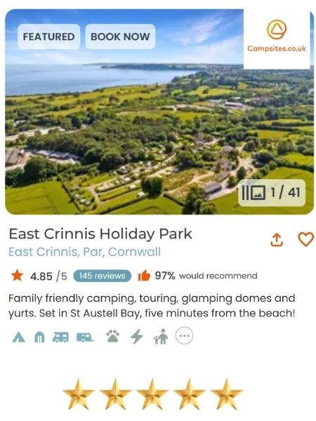 campervan site st austell bay